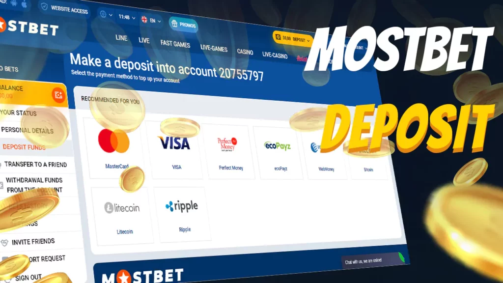 How to Deposit Money into Mostbet?