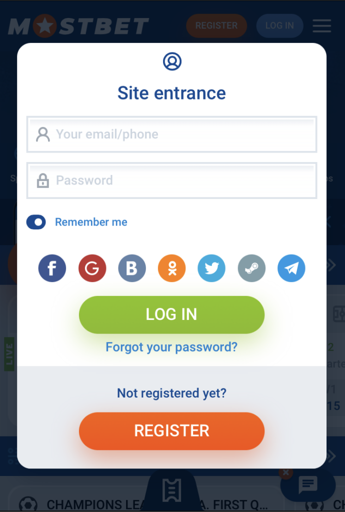 Mostbet Login
