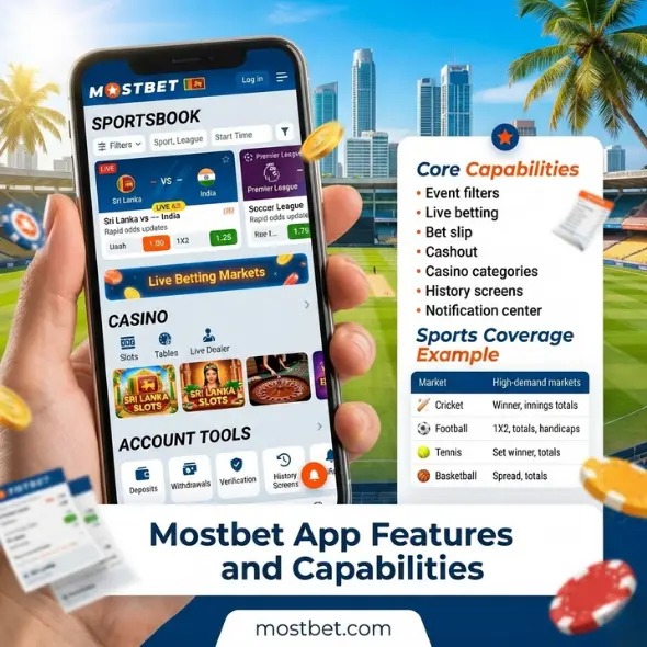 Mostbet App Features and Capabilities